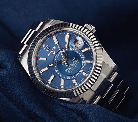 rolex sky-dweller blue dial automatic men& 39|Rolex Sky-Dweller for sale.